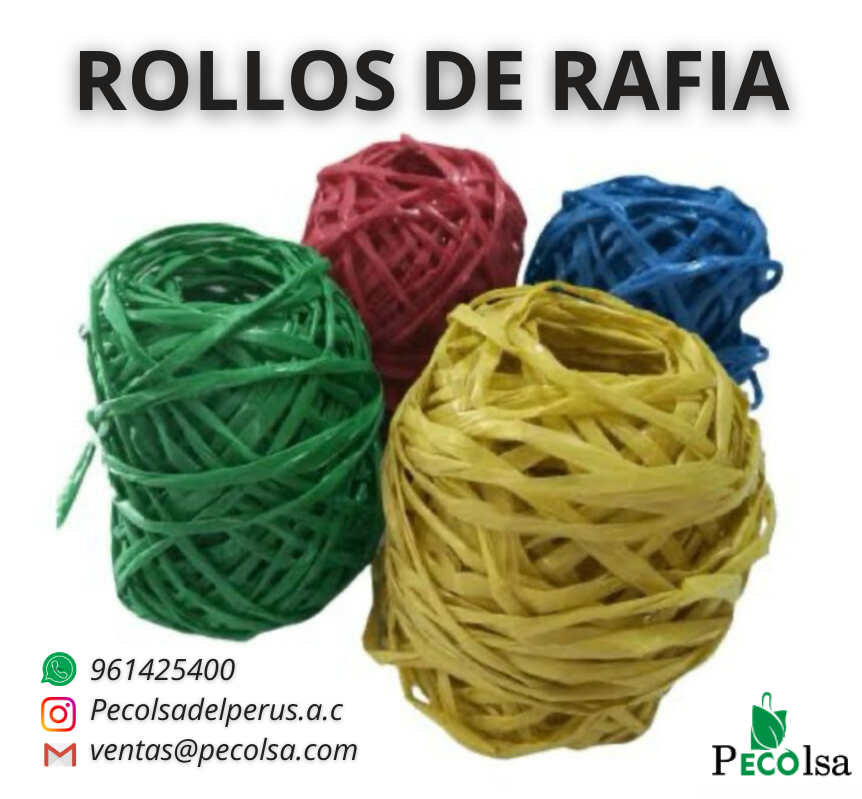 ROLLOS DE RAFIA